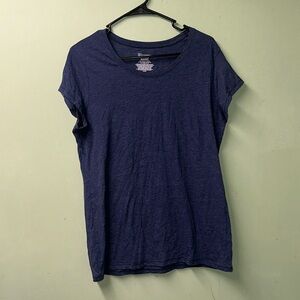 Women’s blue short sleeve shirt